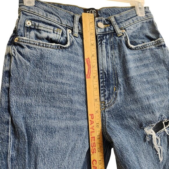 BDG Womens 26 High-Waisted Comfort Stretch Flare Jeans Blue Stretch Ankle Length - Picture 9 of 16